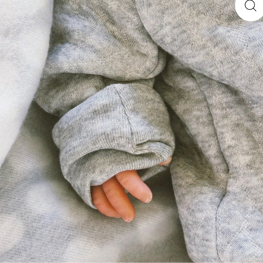 Gray Quilted Baby Outfit by message In A Bottle - Picture 4 of 11
